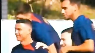 شاهد رونالدو كيف سعيد في تدريبات البرتغال ????????
