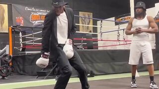 that is so funny xD michael jackson but doing sports boxing and stuff