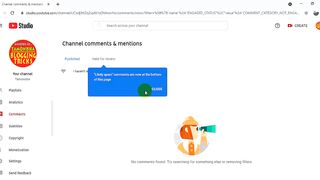 How To Channel comments & mentions Settings on New Youtube Channel
