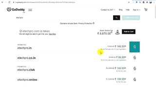 How To Check Domain Names Price on godaddy