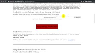 How To Free Backlinks Builder on Website