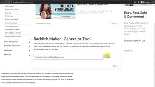 How To Use Backlink Maker Generator Tool for Blogger Website