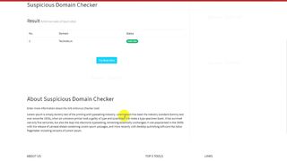 How To Suspicious Domain Checker