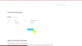How To Website Link Price Calculator