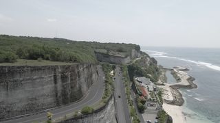 A very beautiful aerial video on one of the beaches in Bali, Indonesia