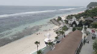 A very beautiful aerial video on one of the beaches in Bali, Indonesia 3