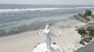 A very beautiful aerial video on one of the beaches in Bali, Indonesia 4