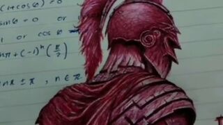 Drawing Using a red Pen