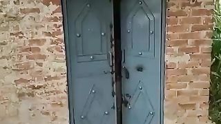 knock at a door