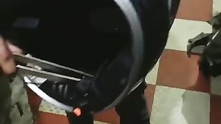 Becareful found Snake in helmet