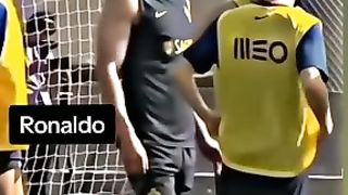 #shorts شاهد رونالدو مصدوم من عضلات دياز ????????
