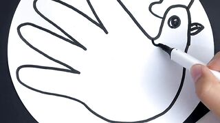 How to make colourful Hen by hand