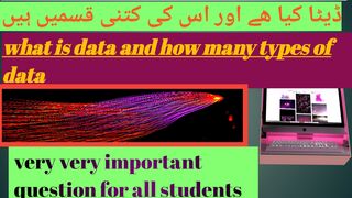 What is data and how many types of data