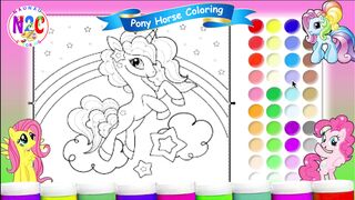 Rainbow Ponies: Coloring for Joy and Happiness