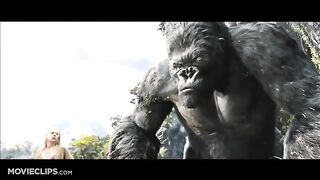 Kingkong vs T-rex war