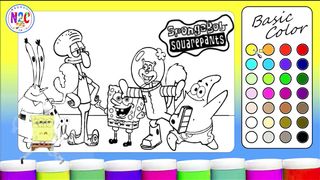 "SpongeBob Coloring Challenge: Can You Match the Colors