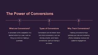Conversions and Onboarding in Web Analytics