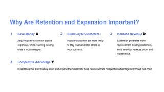 Retention and expansion in Web Analytics