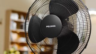PELONIS 16'' Pedestal Remote Control Oscillating Stand Up Fan 7-Hour Timer, 3-Speed