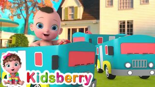 Wheels on the bus | Bus Song | Kidsberry Nursery Rhymes & Baby Song