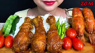Spicy Chicken legs Curry & Prawn Curry