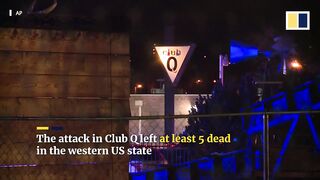 Gunman held after killing 5 and injuring 25 at gay nightclub in US state of Colorado