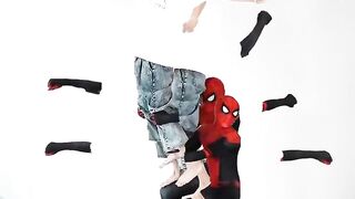 ISSEI funny video ------ BODY PUZZLE with Spiderman _shorts(720P_HD).mp4