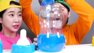 Mukbang Big Bottle Candy drink 보틀 캔디 젤리 먹방 DONA 도나