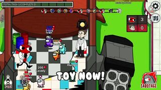 Rainbow Friends vs. Poppy Playtime Mod in Among Us...