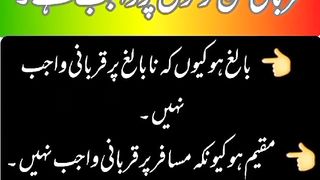 Qurbani Kin Logon Par Wajib Hai