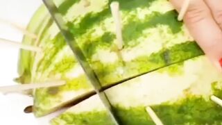 Water Malon cutting methods #tipsandtricks #facts #entertainment #artsandcrafts