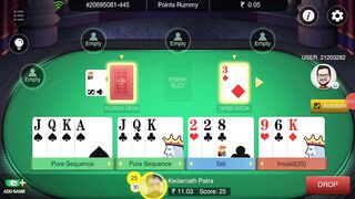 How To Play OSOM Points Rummy Card Game - Rummy Real Cash Game - How Play Rummy in Android #110
