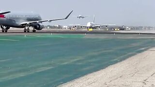 Flinging airplane