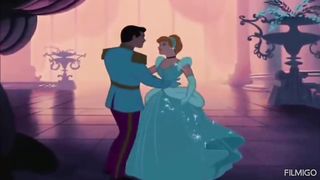 Cinderella and Prince at the dance
