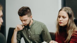 Meeting with employ