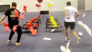 Our MOST INTENSE Balloon Popping Race 3