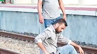 Fake Train Horn Prank