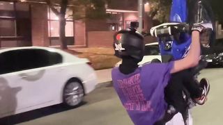 Stunt bike rider