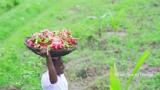 DRAGON FRUIT JAM _ Homemade Jam Recipe Cooking in Village _ Yummy Jam Making with Dragon Fruits
