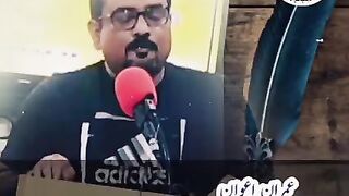 Imran Awan reciting his poetry