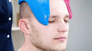 Men dared to get waxed for the ladies!