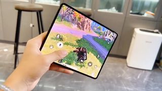 New fold phones in my hand