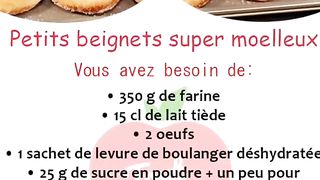 Petites beignet super moelleux