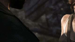 Lara Escaping from the enemies - Tomb Raider 2013