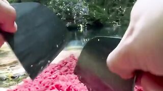 Minced potatoes