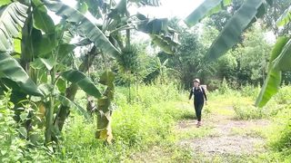 Harvesting Banana Fruit Garden goes to the market sell P2 - Gardening, Build life farm _ Lý