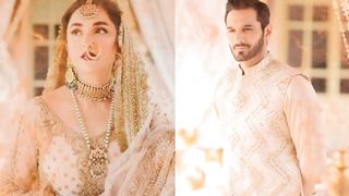 Bride and groom presented by Wahaj Ali and Yumna Zaidi