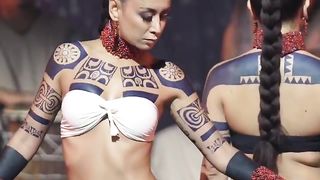 Focused and determined tahitian dance competition 3rd best Troup hip2023