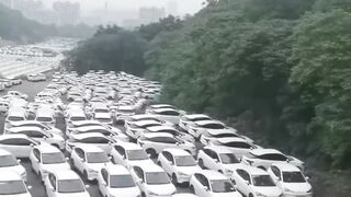 China is Throwing Away Fields of Electric Cars - Letting them Rot!