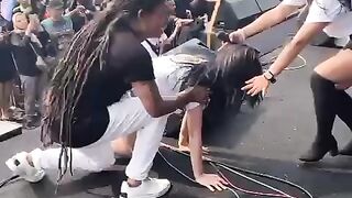 Detik detik Lala Widi jatuh
